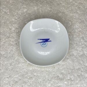 Vintage Aerolineas Argentinas Limoges Porcelain Hallmarked Butter Pat Dish (3in)